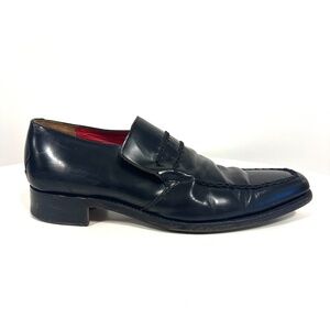 Jeffrey West  Black Leather Loafer 9.5